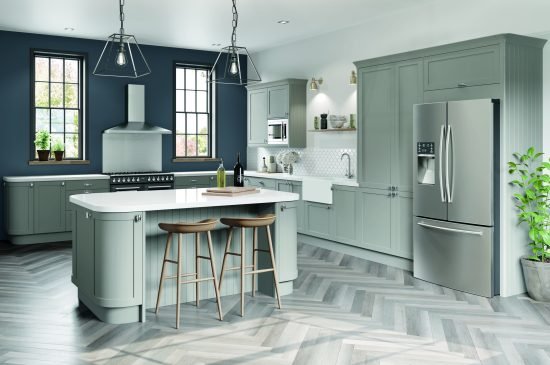 Newmarket kitchen in light grey color